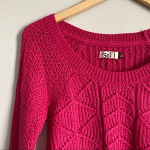 SO hot pink sweater
